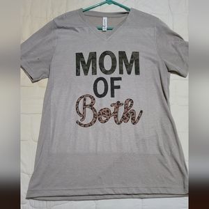 Women's bella+Canvas "mom of both" shirt